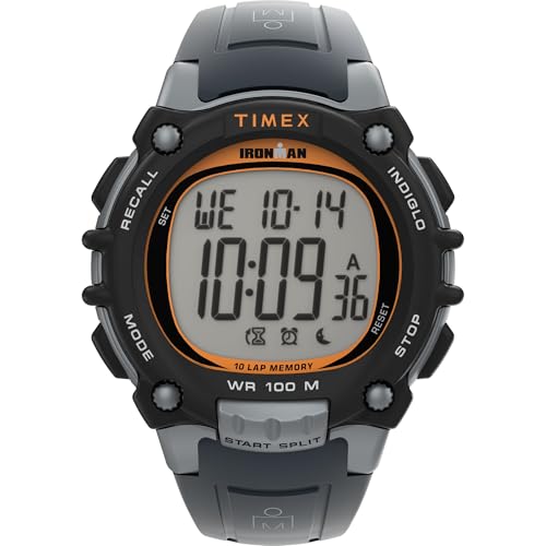 Timex Ironman TW5M589009J Orologio Digitale Uomo: 41 Mm, Cinturino In Resina, Impermeabile 100m