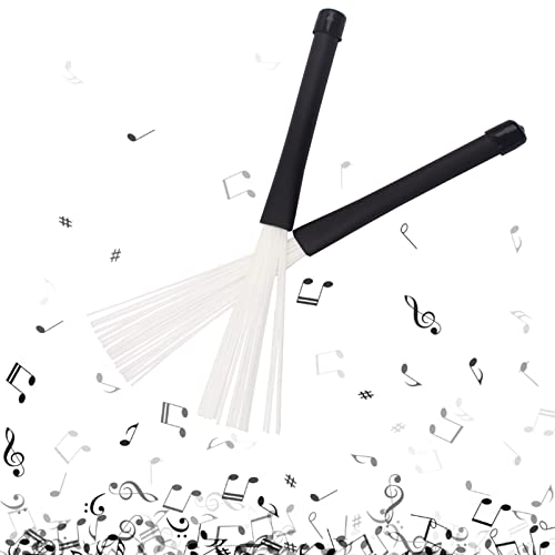 Hero-S Retractable Drum Brushes Nylon Bristle Brushes With Comfortable Handles Percussions Drumsticks Musical Accessories Drum Brushes Mallets And Rods #TOP1