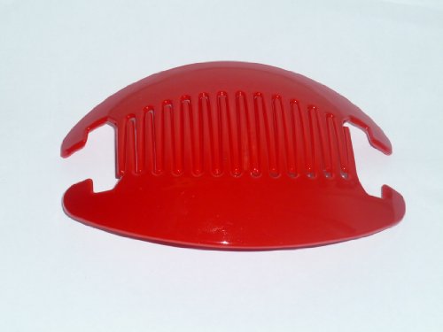 Interlocking Banana Combs Hair Clip French Side Comb Holder (Red)