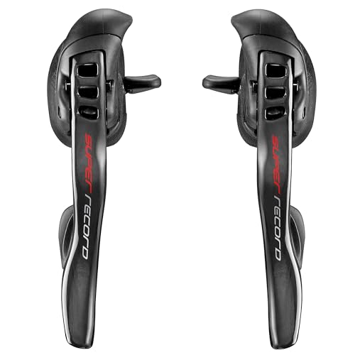 Campagnolo Super Record Ergopower Ultra Shift/Brake Lever Shifter Set, Black, 12 Speed