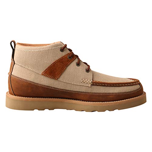 Image of Twisted X Men's Wedge Sole Driving Shoes Moc Toe Beige /Khaki 8.5 EE US