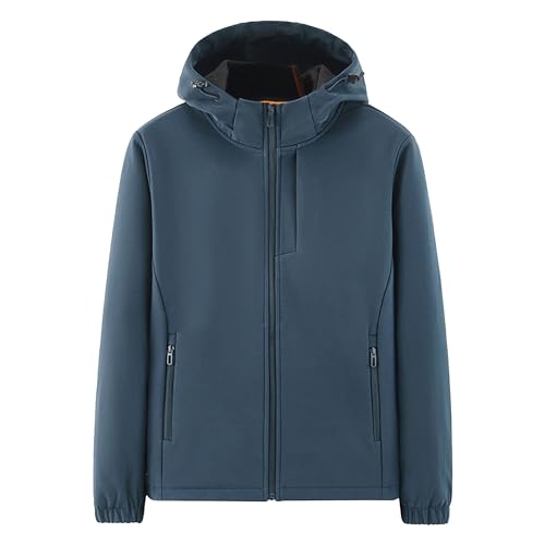 Veste imperméable hommes avec full zip coupe-vent tactique pour randonnée