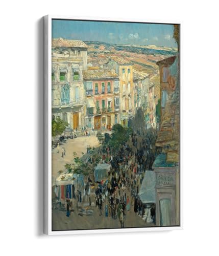 Tableau El Zocodover Toledo par Childe Hassam | Impression sur toile encadrée 50x75 cm