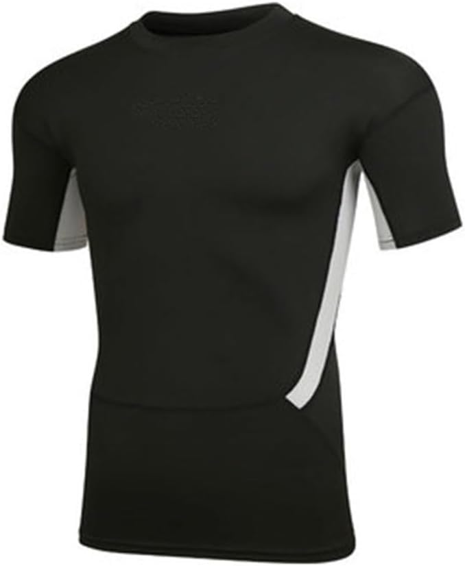 compression shirt Men's short sleeved tight fitting shirt, sports baseline T-shirt top, sports training shirt