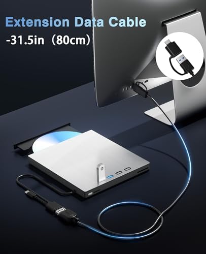 USB 3.0 Type-C 외장 블루레이 드라이브, 100GB 블루레이 버너 — 사진 6