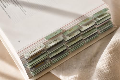 Onglets de Bible pour journal créatif féminin et moments de méditation matinale
