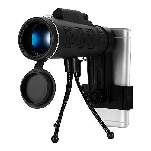 KKmoon 40X60 Outdoor Monocular BAK4 Monocular Telescope HD Vision Prism Scope Compasso embutido com