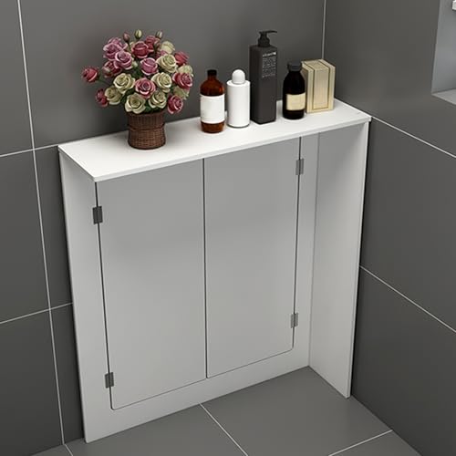 WPWSDWMX Cubierta de Radiador con Estante Superior de Almacenamiento, Protección de 3 Lados para Ocultar Tuberías de Agua y Radiadores(50 * 50 * 20cm)