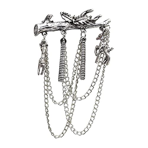 Broche pour veste au fini bicolore et détails soignés