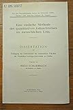  Eine einfache Methode des quantitativen Jodnachweises im menschlichen Urin.