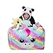 Produktbild Beinou Einhorn Sitzsack Kinder Stofftier Aufbewahrung Sitzsack Kuscheltiere Regenbogen Kinderzimmer Sitzsäcke Großes Samt Sitzkissen Stühle 61x61CM Nur Tasche