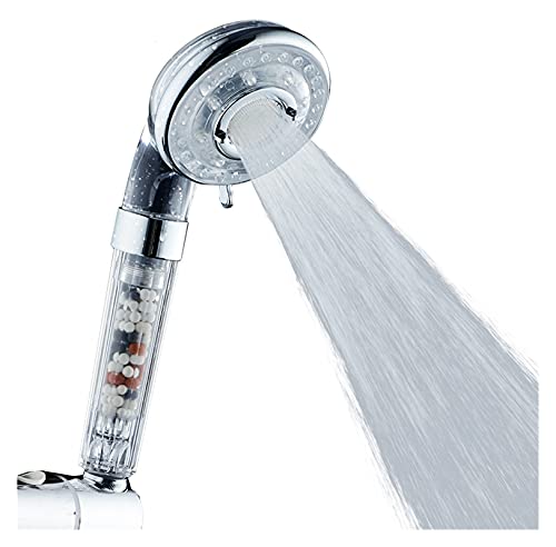 Cabezal de ducha de mano ABS 3 funciones ahorrador de agua miniatura 2