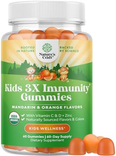 Amazon.com: Zarbee's Kids Immune Support, Vitamin C, D & Zinc Daily ...