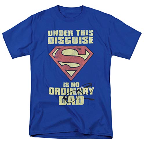 Superman No Ordinary Dad T Shirt for Father's Day & Stickers (X-Large)