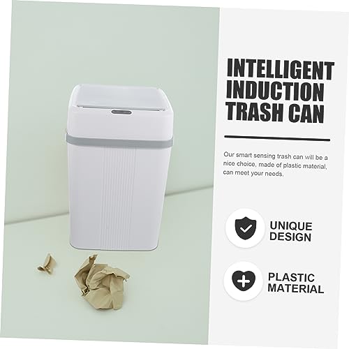 Tacho de basura plástico rectangular con sensor automático miniatura 7