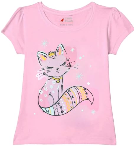 Image of Lush Plush Baby Girls Half Sleeves Cotton T-Shirts Set