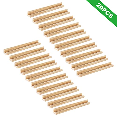 20 Porta Fichas de Madera para Scrabble y Dominó miniatura 3