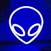 Dream High Alien LED Segni al Neon Luce Insegne, luci Notturne a Batteria/USB appeso per Bambini Ragazzi Ragazze Camera da Letto da Decor da Parete per Regalo di Compleanno (Blu)
