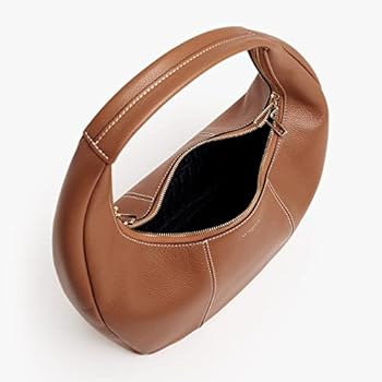 Le Tanneur, Medium Hobo Bag, Handbag in Grained Leather