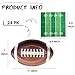 Winoo Design 48PCS Football Plates and Npakins Party Supplies - Serves 24 - Football Decorations Decor Football Game Day Birthday Party Favor
