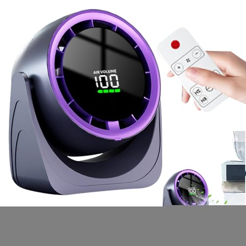 Petit ventilateur avec télécommande et affichage numérique pour chambre