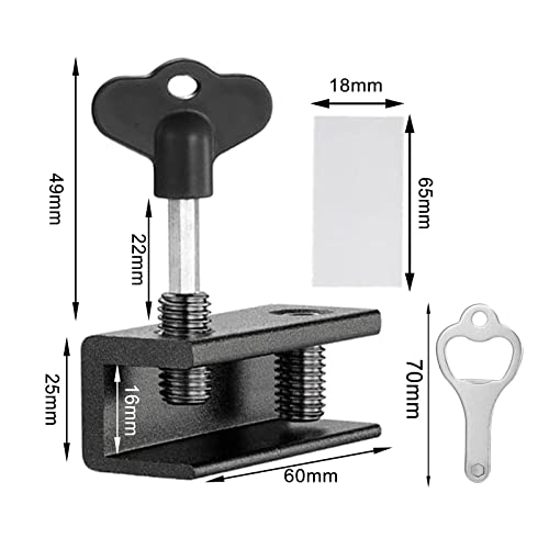Fechadura de janela Rolha de janela para armário Fechadura de porta à prova de crianças com chave Tr