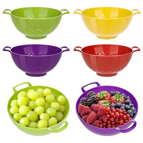 4 Pack Mini Plastic Kitchen Colander Cover