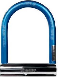 QMOWIZ U Lock Bloqueo Heavy Duty Bicycle U-Lock Bicycle Lock U-Lock Cycling Lock Bike Lock Bicicletas U Lock Color Azul, Tamaño: Talla única Candado Bicicleta