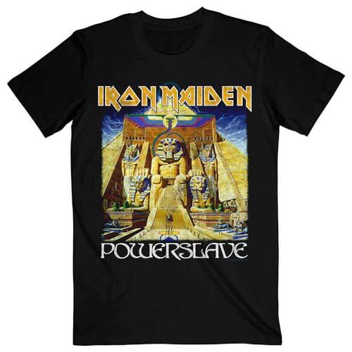 Rock Off officially licensed products Iron Maiden Powerslave World Slavery Tour T Shirt XL Black