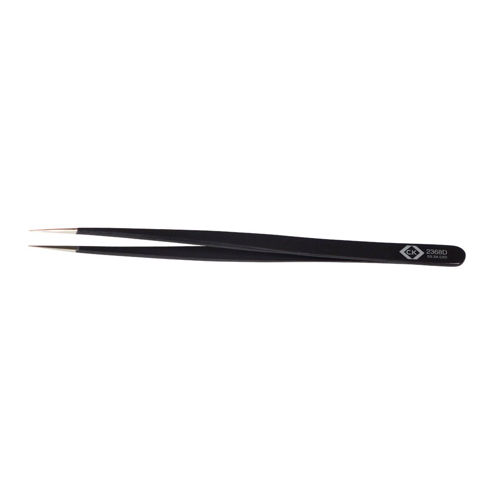C.K T2368D Pinzette Di Precisione Esd 140 Mm - Ss.Sa Esd - 4