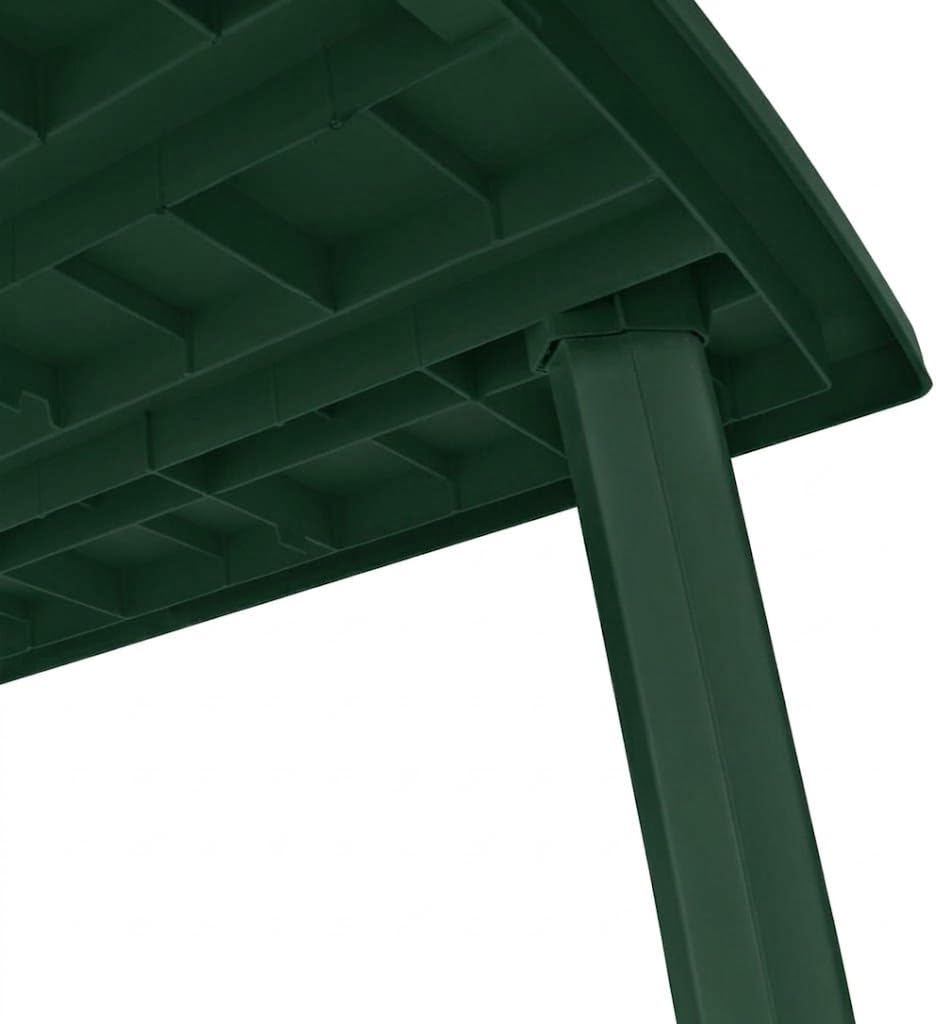 Tavolo da Giardino Allungabile in Resina Verde Alta Qualità Dimensioni 216x90x72 cm con 6 Gambe Rinforzate, rettangolare Ideale per Esterno Terrazzo e Veranda, Facile da Pulire