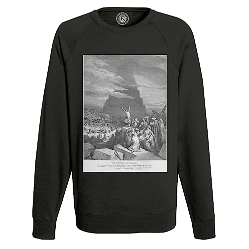 Sweatshirt Homme Gustave Doré La Confusion des Langues Gravure Bible