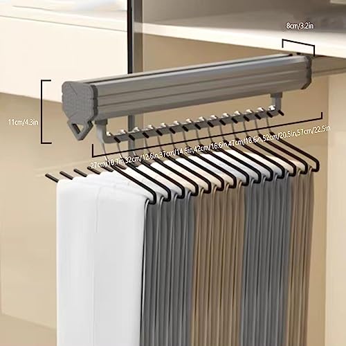 Tringle à vêtements rétractable pour placard et étagère d'angle de cuisine