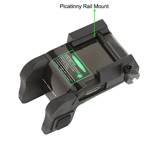 QR-Laser 03G(TM) Subcompact Green Dot Laser Sight with 20mm Rail Picatinny for Pistol,Handgun,etc