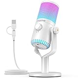 MAONO USB コンデンサーマイク ゲーミングマイク PC マイク 専用ソフトウェア RGBライティング ヘッドホン出力端子あり 単一指向性 プラグ＆プレイ YouTube Skype ゲーム実況 ライブ配信 在宅勤務 Windows/Mac/PS4/PS5対応(DM30 RGB)
