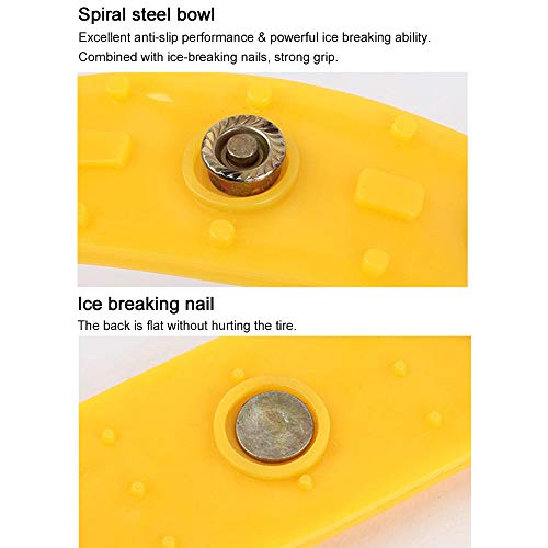 Sangmei Correntes de neve para carro pneu antiderrapante 3 prego - correia de dente Correntes de nev
