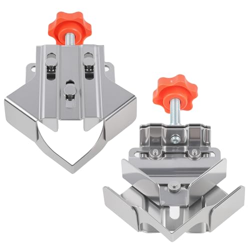 2 Pack Close Type Stainless Steel Corner Clamps, Right Angle