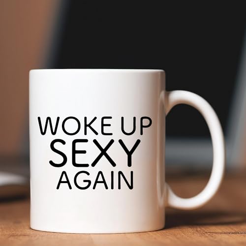 Taza de cerámica blanca de 11 oz con diseño divertido miniatura 4
