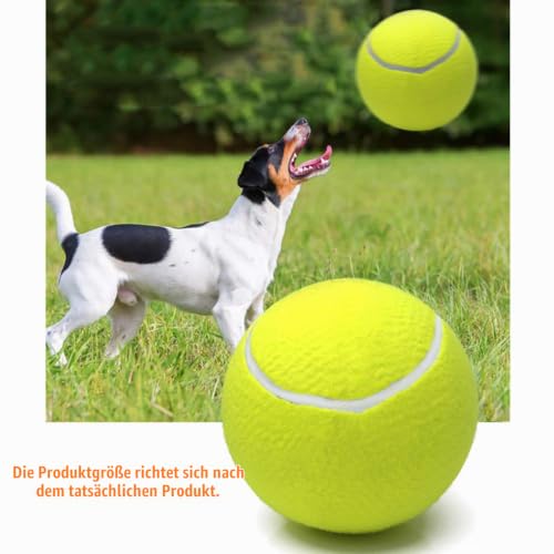 bangminda Große Tennisball für Hunde Haustiere, 9,5 Zoll Hundebälle für Hunde 24cm Pielzeug für Haustier Training Outdoor Sport