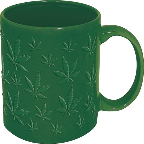ICUP Stonerware Embossed Leaf Pattern 18oz Ceramic Mug by ICUP - Used condition - US$8.94