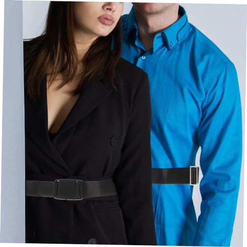 NOLITOY Adjustable Shirt Lock Belt for Men and Women Elastic Garment Stay for Keeping Shirts Tucked in Comfortable Clipping Force3