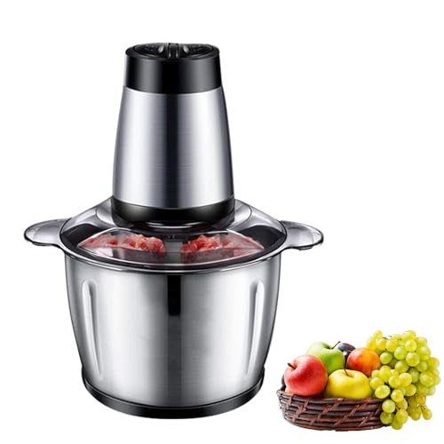 Procesador de carne pequeño,Máquina trituradora de carne,Picadora de carne automática con gran capacidad - Aparatos de molienda de verduras de cocina de alta resistencia para ajo, chiles,