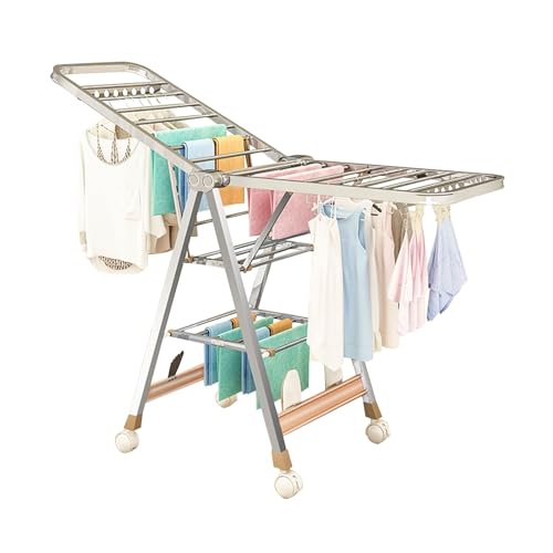 Séchoir à linge pliable 3 niveaux pour intérieur et balcon | Étendoir robuste 170 cm
