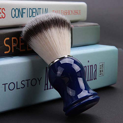 Friendly Shaving Brush, Original Handmade Pure Badger Shaving Brush, Engineered For Safety Men's Beard Shaving For Shaving Cream, Foam Or Soap(Nylon Wool Blue Handle (No Logo)) #TOP3