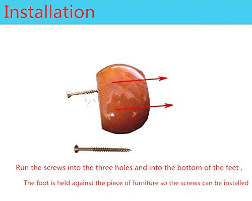 4Pcs White Wooden Round Furniture Bun Feet 2" Tall Replacement Solid Wood Furniture Legs Dresser Legs Sofa Cabinet Couch Replacement Legs #TOP5