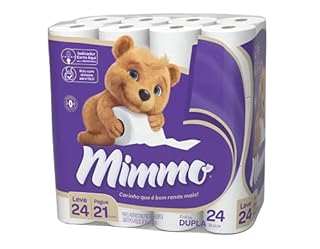 Mimmo Papel Higiênico Folha Dupla, 30m, Leve 24 Pague 21 Rolos