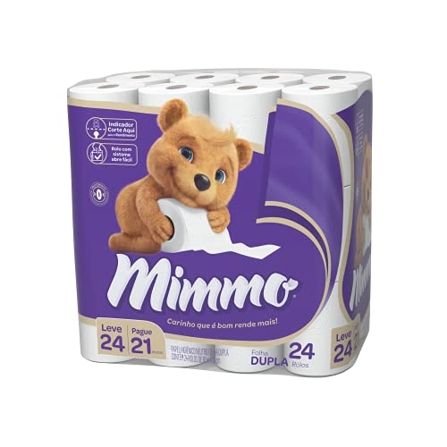 Mimmo Papel Higiênico Folha Dupla, 30m, Leve 24 Pague 21 Rolos Mimmo Papel Higiênico Folha Dupla, 30m, Leve 24 Pague 21 Rolos