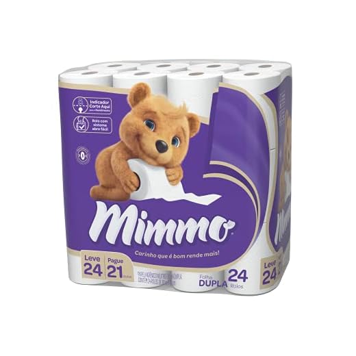 Mimmo Papel Higiênico Folha Dupla, 30m, Leve 24 Pague 21 Rolos