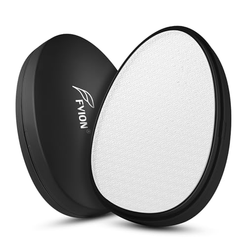 FVION Râpe Pieds en Nano Verre avec Housse de Protection - Lime à Pieds pour Éliminer les callosités - Humide et Sec Imperméable, Idéale pour les Pédicures à Domicile (Noir)
