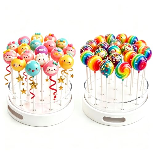 SOVQUEST Lollipop Holder Stand, 22 Hole Round Candy Display Rack